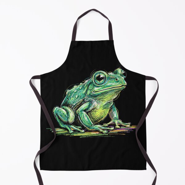 Aperçu de l'œuvre Grenouille verte détaillée créée et vendue par TeeARTHY.
