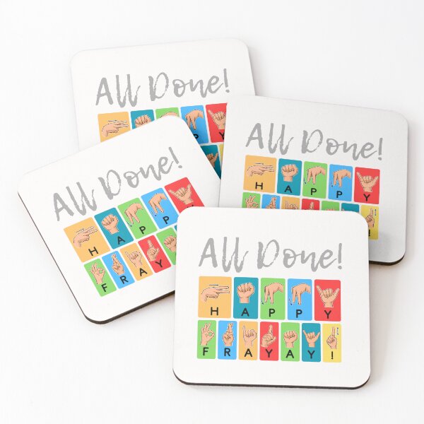Item preview, All Done Happy Friyay Sign Language designed and sold by KashaDesign.