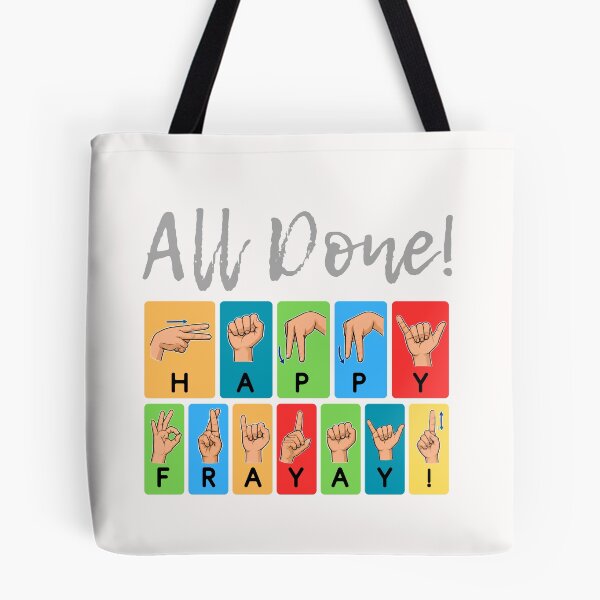 Item preview, All Done Happy Friyay Sign Language designed and sold by KashaDesign.