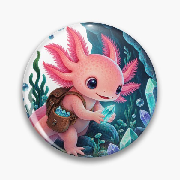 Item preview, Axolotl collects luminous crystals designed and sold by SasukiMedia.