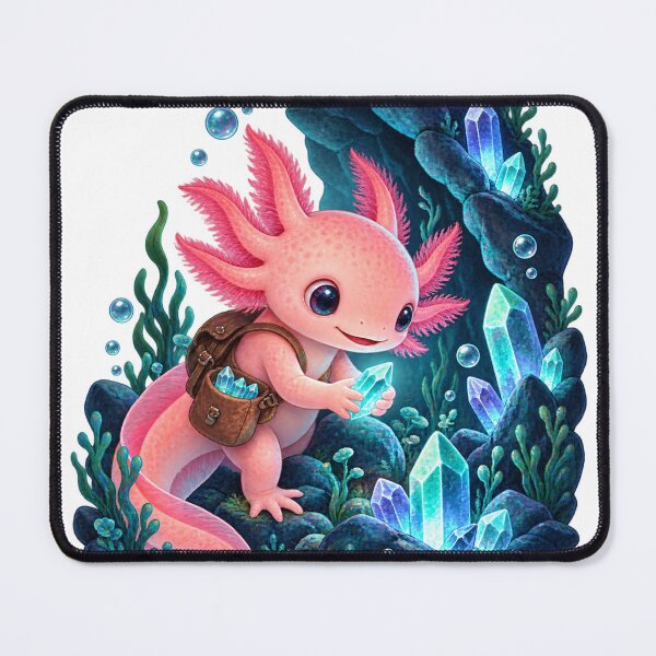 Item preview, Axolotl collects luminous crystals designed and sold by SasukiMedia.