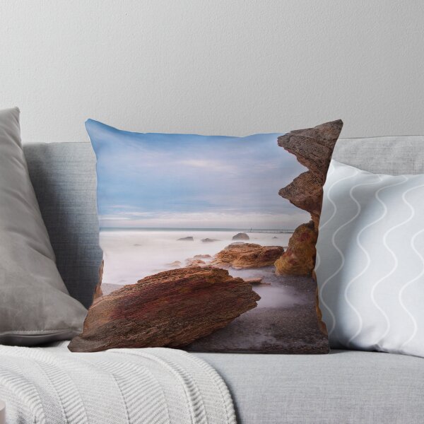 Item preview, Ocean Wave - Sea Foam & Stones Coastal Art designed and sold by DGMaxShop.