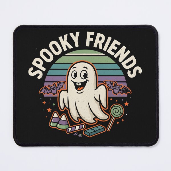 Item preview, Spooky Friends Cute Ghost Halloween Retro Vintage designed and sold by dragonbol023.