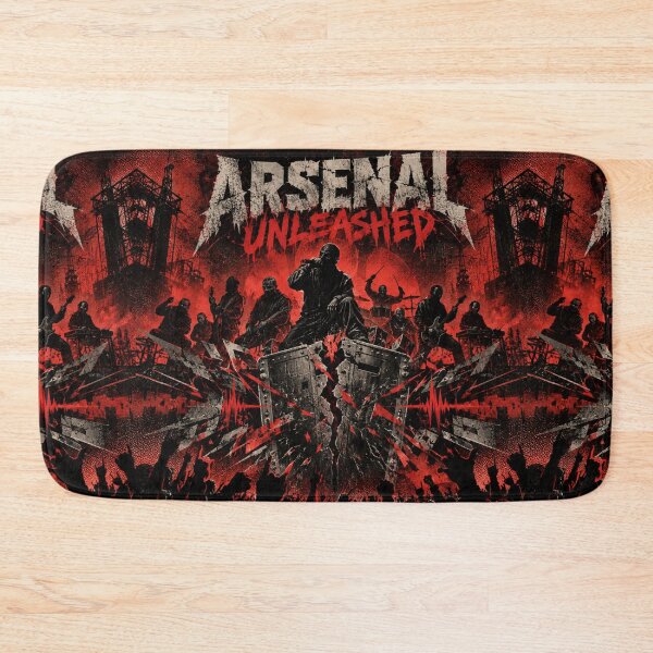 Item preview, Arsenal Nu Metal Mask Collective Poster Tee designed and sold by Fanverse Merchandise.
