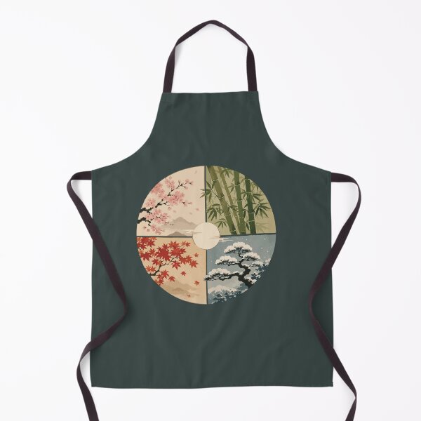 Item preview, Japanese Four Seasons – Cherry Blossom, Bamboo, Maple and Pine designed and sold by SimplePoDesign.