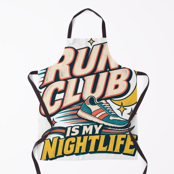 Item preview, Run Club Is My Nightlife – Funny Running and Jogging Design designed and sold by hyperionrises.