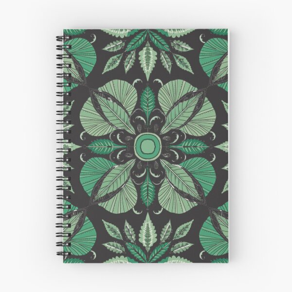 Item preview, Emerald Botanical Mandala – Intricate Green Leaf Ornamental Pattern designed and sold by Mousy17.