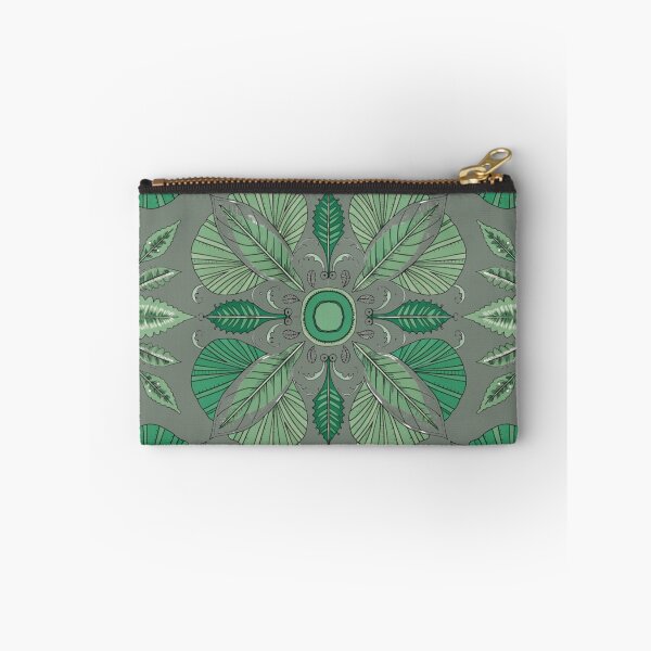 Item preview, Emerald Botanical Mandala – Intricate Green Leaf Ornamental Pattern designed and sold by Mousy17.