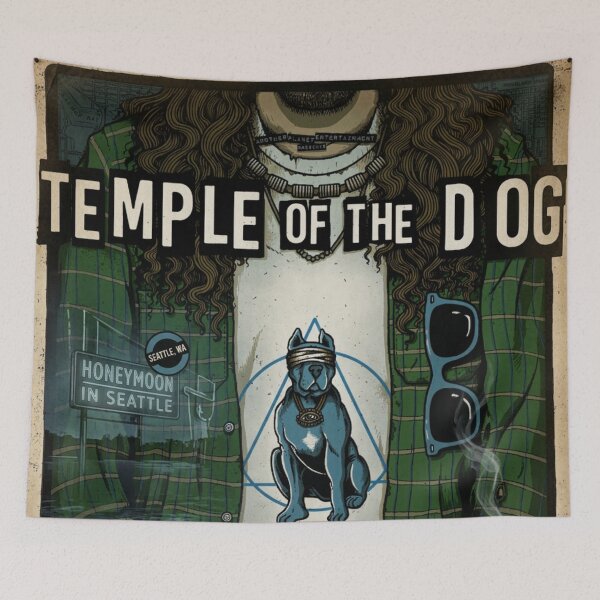 Item preview, Temple Of The Dog Original Custom Vintage Music Band Tee Unique Poster Wall Art designed and sold by Cool Robot Bro..