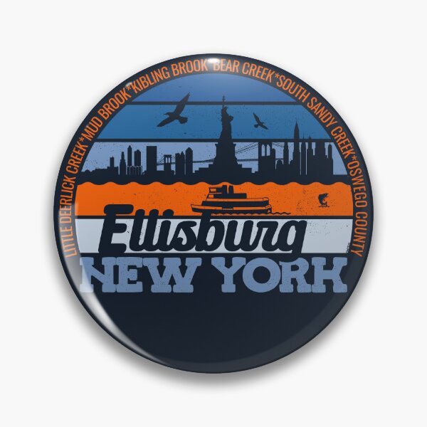 Item preview, Ellisburg New York Sunset Retro Vintage Local Pride Logo designed and sold by CRHPOD20.