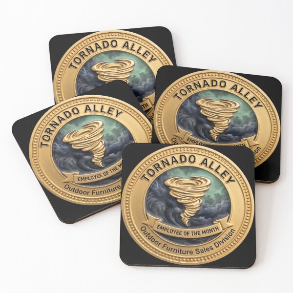 Item preview, Tornado Alley Outdoor Furniture Sales - Employee of the Month Fake Badge designed and sold by RogueSquirrels.