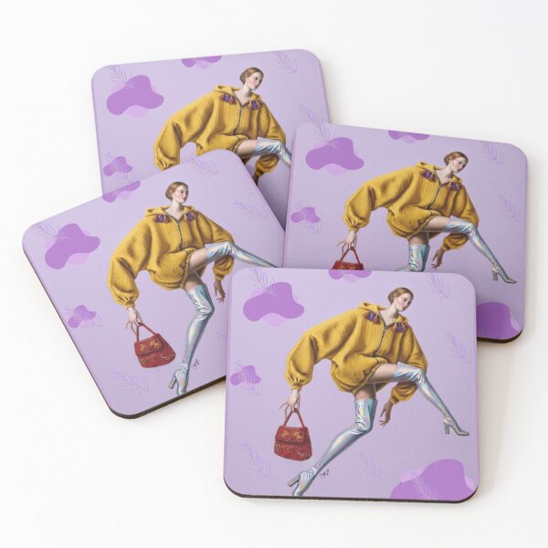 Item preview, Yellow Hoodie and Lilac Haute Couture - Art Print designed and sold by CosmocarteCM.