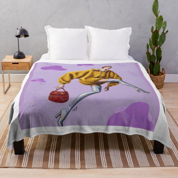 Item preview, Yellow Hoodie and Lilac Haute Couture - Art Print designed and sold by CosmocarteCM.