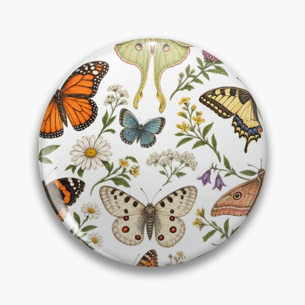 Item preview, Vintage Butterfly & Moth Set – Antique Natural History Art designed and sold by Elite Wall Art.