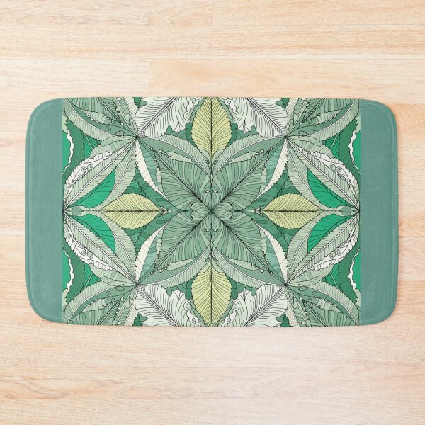 Item preview, Emerald Botanical Mandala – Intricate Green Leaf Symmetry Pattern designed and sold by Mousy17.