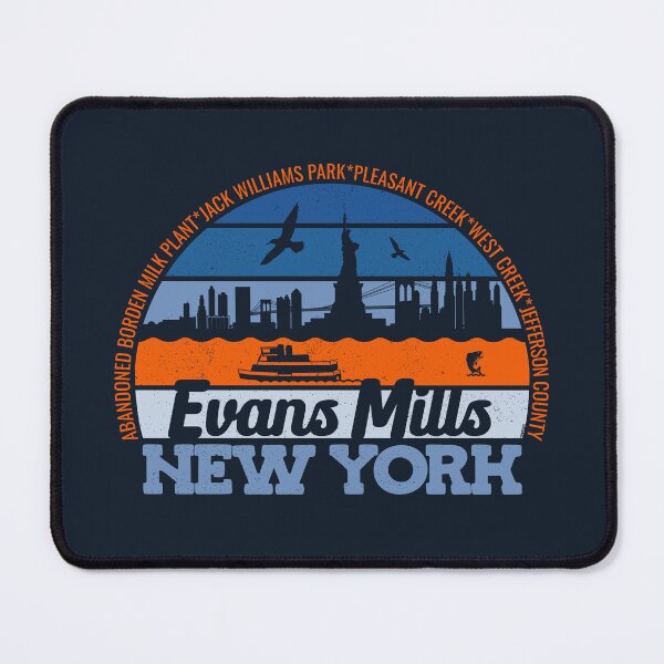Item preview, Evans Mills New York Sunset Retro Vintage Local Pride Logo designed and sold by CRHPOD20.