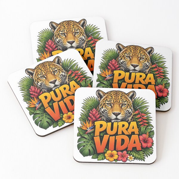 Item preview, Exotic Jaguar Tropical Pura Vida designed and sold by TicoInk.