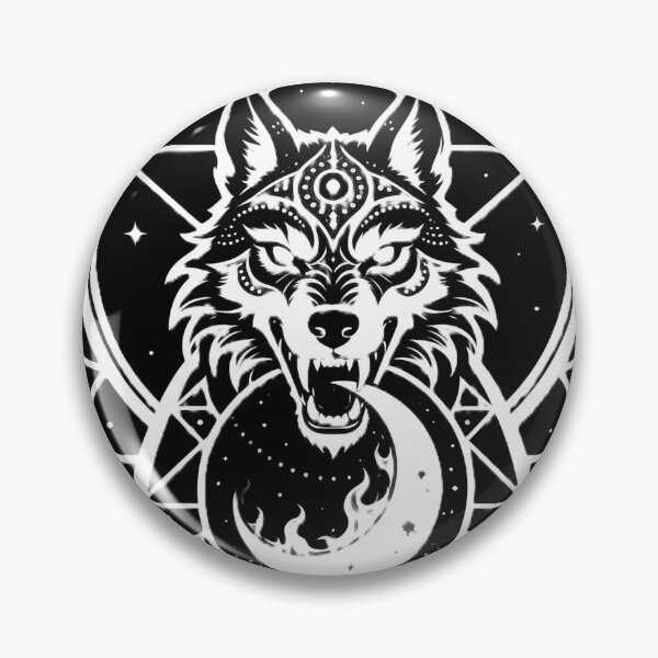 Item preview, Mythical Celestial Wolf Tattoo designed and sold by GodsMonsterss.