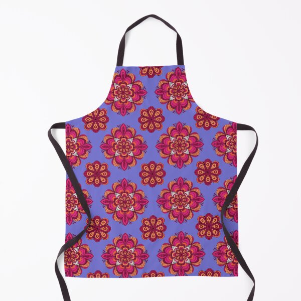 Item preview, Boho Floral Mandala Pattern – Pink Magenta & Orange Ornamental Design designed and sold by Mousy17.