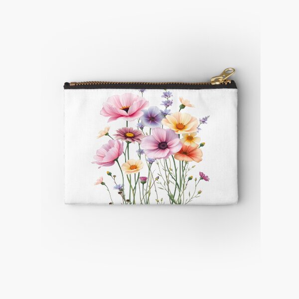 Item preview, Vintage Illustration of Wild Flowers, Botanical Bloom, Flower Garden, Cosmos Flowers, Yellow Flowers, Floral, Patterns designed and sold by Matt_Smith.