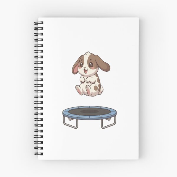 Item preview, Cute Bunny Jumping on Trampoline designed and sold by Ella_Sketch.