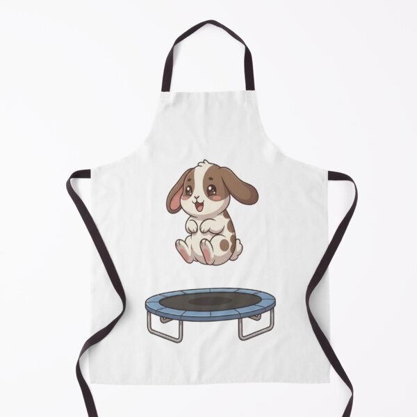Item preview, Cute Bunny Jumping on Trampoline designed and sold by Ella_Sketch.