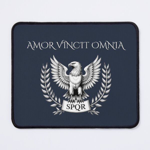 Item preview, Amor Vincit Omnia – Love Conquers All Latin Quote, Classical Romantic Design designed and sold by semenol.