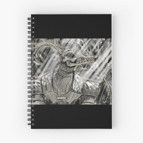 Item preview, Eerie Antlered Skull Warrior Illustration designed and sold by Baby-Care.