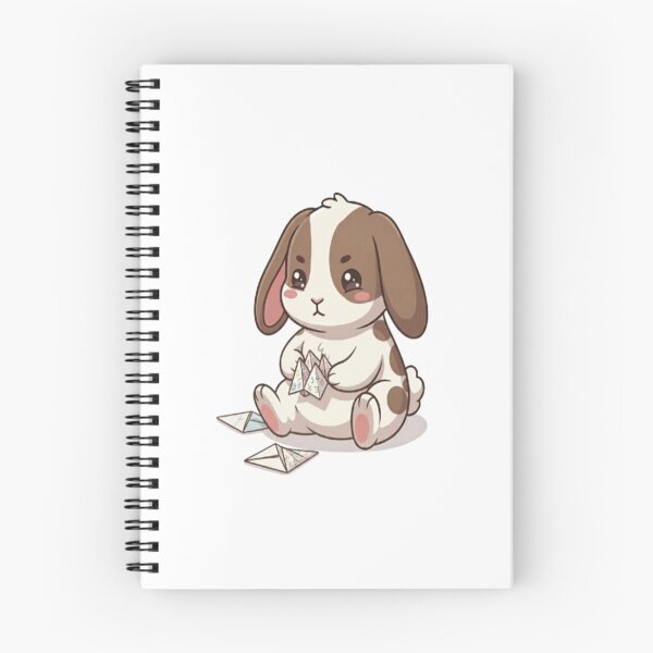 Item preview, Cute Bunny Playing Paper Catcher designed and sold by Ella_Sketch.