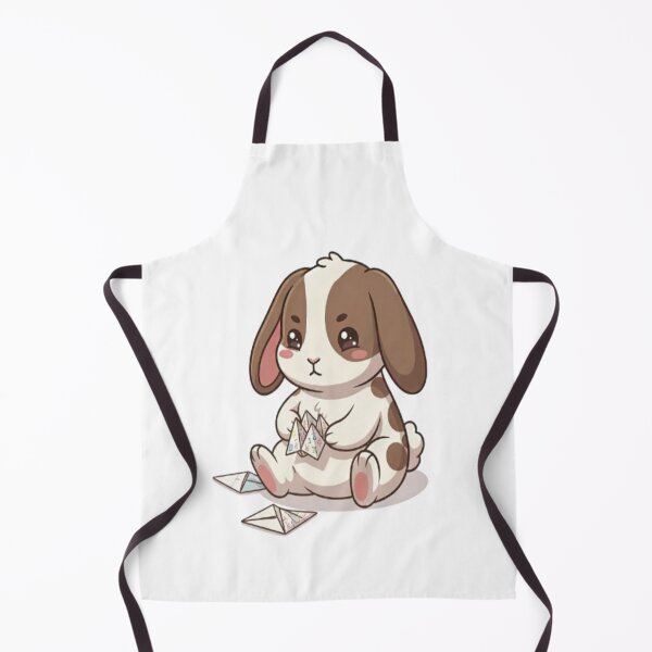 Item preview, Cute Bunny Playing Paper Catcher designed and sold by Ella_Sketch.