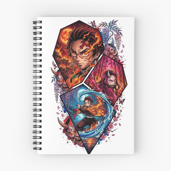 Item preview, Demon Slayer Tanjiro and Nezuko Japanese Tattoo Style Art designed and sold by SelosoPaheng.