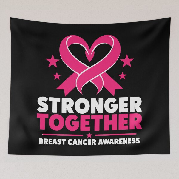 Item preview, Stronger Together Breast Cancer Awareness Pink Ribbon designed and sold by Uglyandcute.