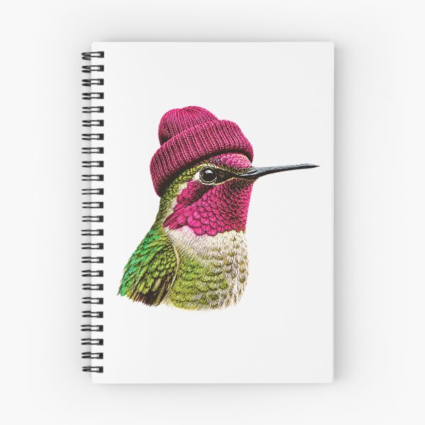 Item preview, 90's Anna's Hummingbird Wearing Beanie Bird Lover Vintage designed and sold by Byhergawaa.