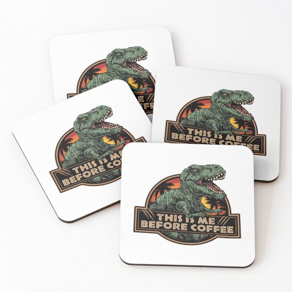 Item preview, This Is Me Before Coffee Dinosaur designed and sold by ismaelgeme.