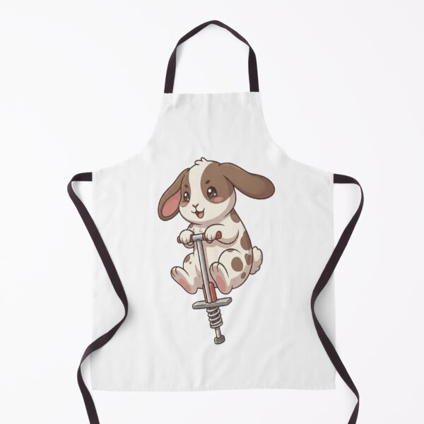 Item preview, Cute Bunny Pogo Stick Jumping designed and sold by Ella_Sketch.