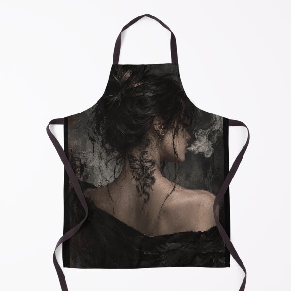 Item preview, Misty Dark Aesthetic Girl - Half Snake Half Butterfly Tattoo Illustration designed and sold by vibeartstudio99.