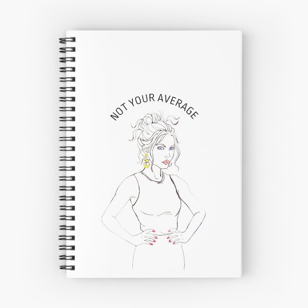 Item preview, Not Your Average – Line Art Woman with Saying designed and sold by alilu-art .