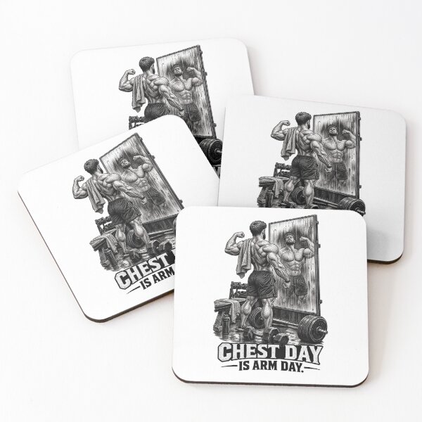 Item preview, Chest Day Is Arm Day Gym Motivation designed and sold by CrazySzoopWorld.