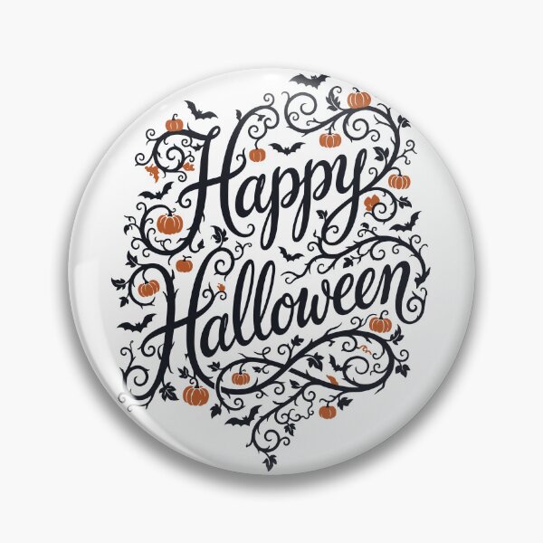 Item preview, Halloween Typography Design with Spooky Pumpkins and Bats designed and sold by ElegantOutlines.