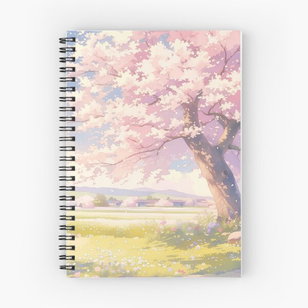 Item preview, Under the Sakura Tree | Peaceful Anime Spring Scenery designed and sold by bella-rosa87.