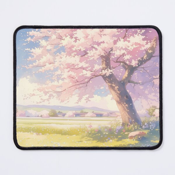 Item preview, Under the Sakura Tree | Peaceful Anime Spring Scenery designed and sold by bella-rosa87.