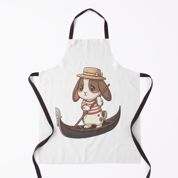 Item preview, Cute Bunny Gondolier Rowing Boat designed and sold by Ella_Sketch.