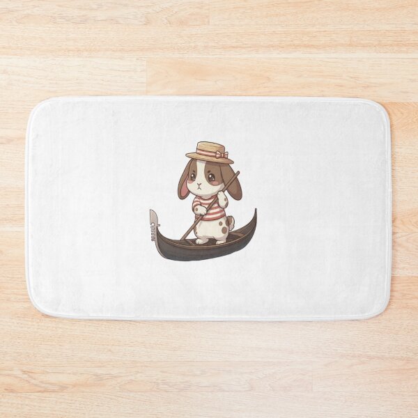 Item preview, Cute Bunny Gondolier Rowing Boat designed and sold by Ella_Sketch.