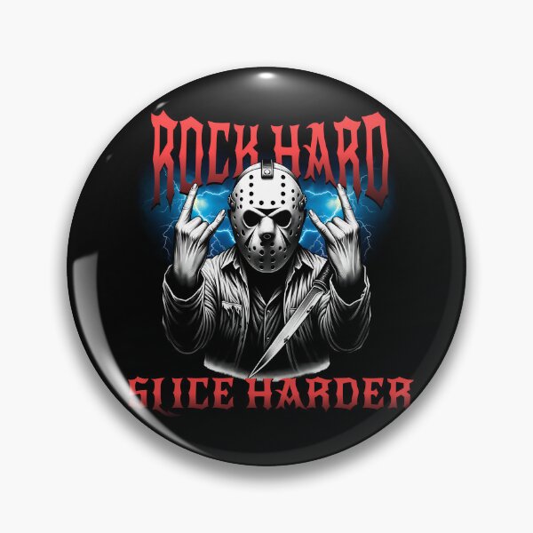 Item preview, Rock Hard Slice Harder Horror Rock Design designed and sold by FaeryNuff.