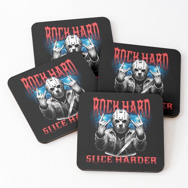 Item preview, Rock Hard Slice Harder Horror Rock Design designed and sold by FaeryNuff.