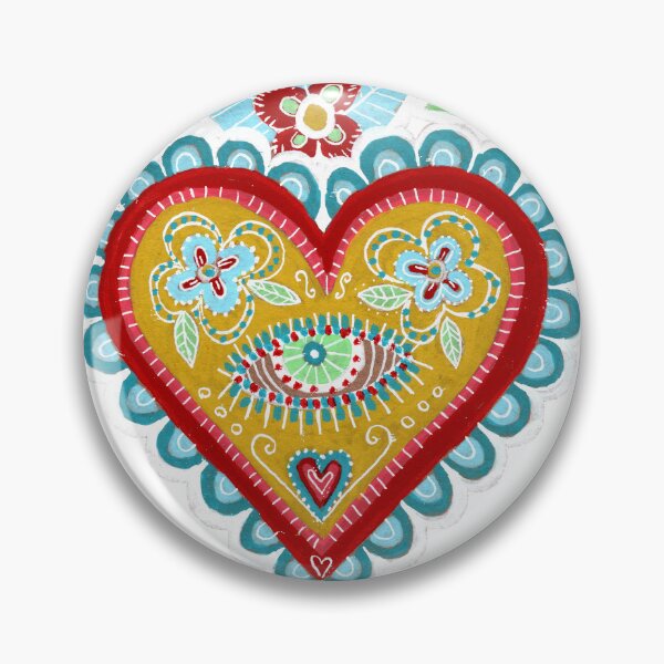 Item preview, Mexican Corazón Folk Art Heart designed and sold by Fani*.
