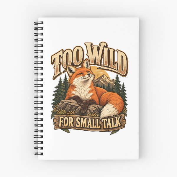Item preview, Too Wild for Small Talk – Funny Introvert Fox designed and sold by FaithArt777.