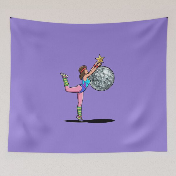 Item preview, 80s Aerobics Disco Ball Christmas Tree Star designed and sold by Rare By Hero.