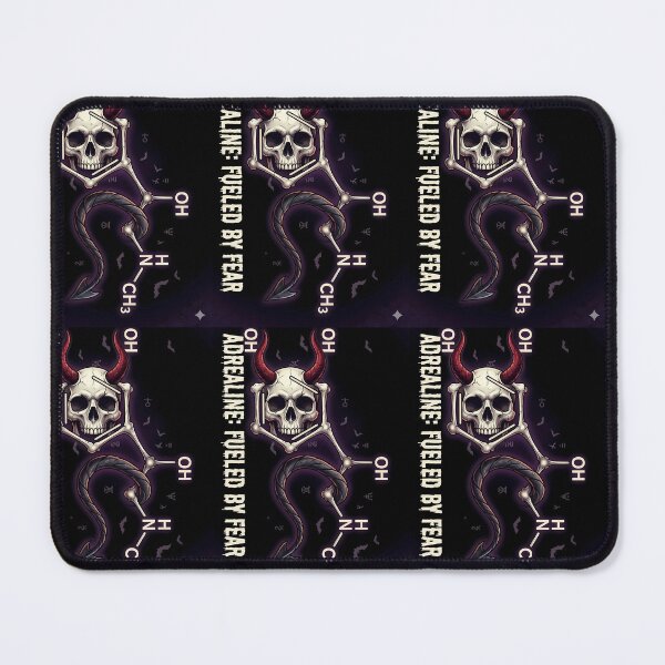 Item preview, Adrenaline Molecule Halloween Skull - Fueled By Fear Science Geek designed and sold by Atom Buddies.