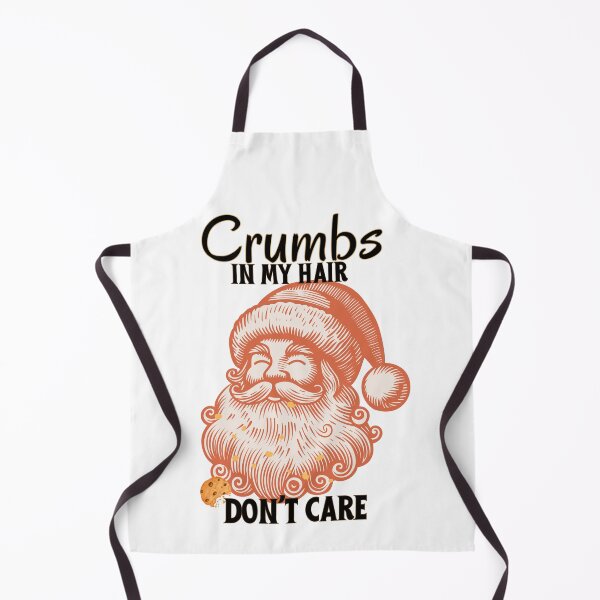 Item preview, Naughty Santa Claus | Crumbs in My Hair Don't Care | Funny Cookie Eater Beard Christmas Humor | Dark Ink Edition designed and sold by SunandShade.